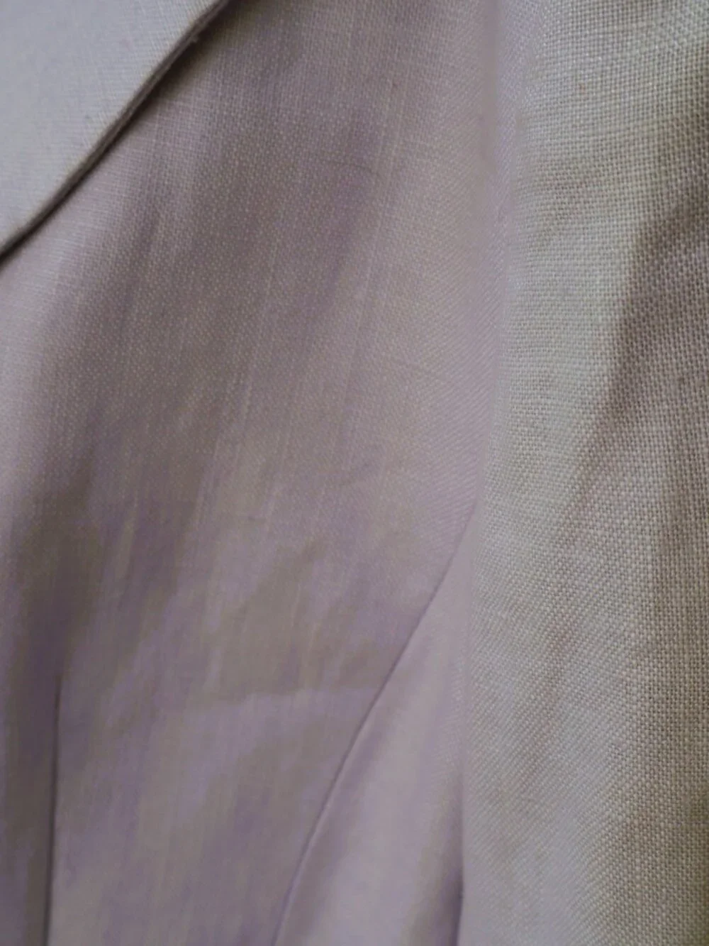 Vintage Size 12 Lavender 100% Linen Dress Linda Allard Ellen Tracy 90s